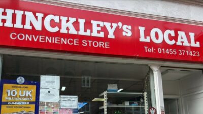 A photograph of Hinckley's Local Convenience Store in Hinckley