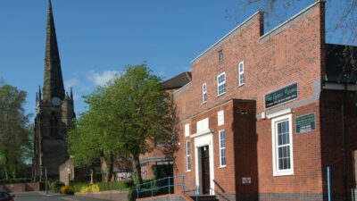 A photograph of Hinckley Masonic Hall in Hinckley