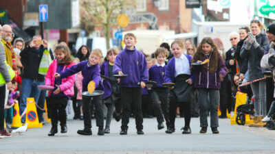 Hinckley BID's 10th Annual Pancake Race promotional image