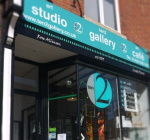 Art Studio and Ten2 Gallery offer promotional graphic