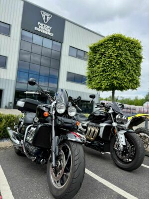 Triumph Factory Visitor Experience offer promotional graphic