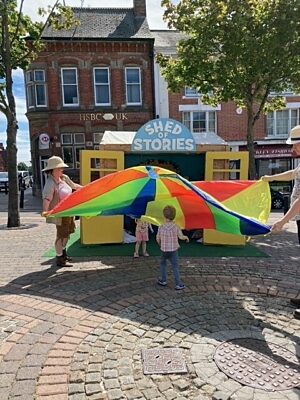 13th July Shed of Stories in Hinckley