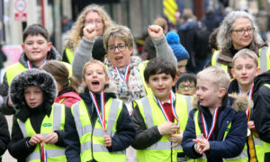 Flipping Fun at Hinckley BID’s 11th Annual Pancake Race photograph