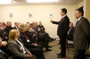 Deputy Prime Minister Nick Clegg visits Hinckley Town Centre BID photograph