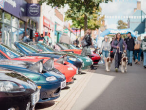 Record Turnout and Glorious Sunshine Make Town Centre Motor Show a Roaring Success photograph
