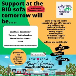 BID Support Sofa - Community Partnership in Action photograph